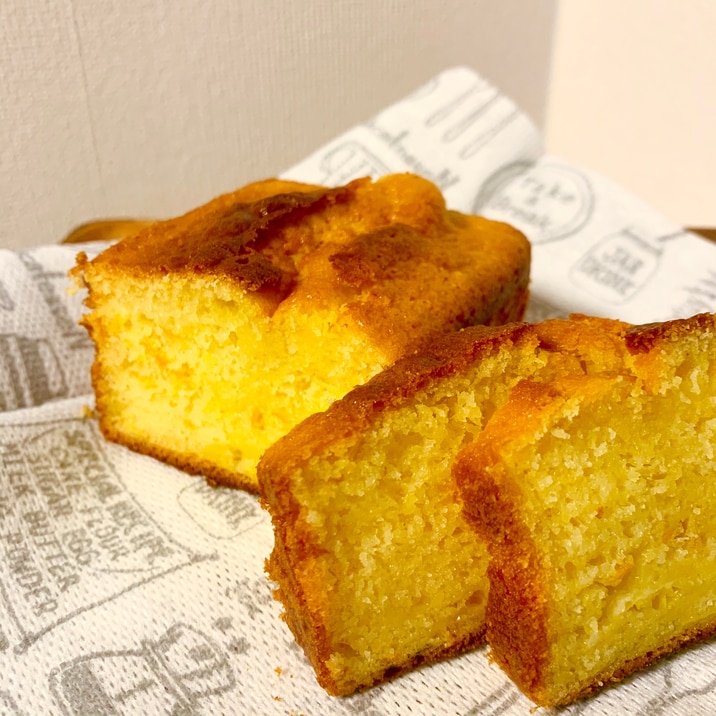 HMで超簡単!オレンジのパウンドケーキ!